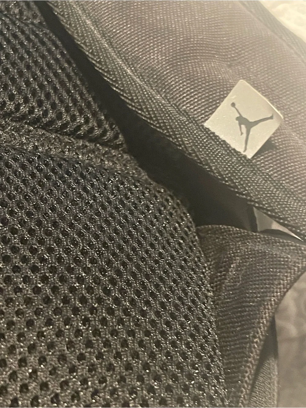 Jordan Black Backpack with White Jumpman Emblem Many pockets & Compartments